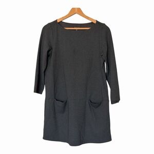 Eileen Fisher | Dresses | Eileen Fisher Scrunched Neck Ribbed Wool Sweater  Dress Size Medium | Poshmark